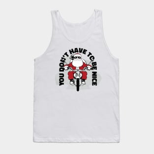 Santa claus riding motorcycle Tank Top